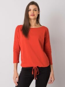 Dark orange blouse by