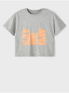 Grey Girly Patterned T-Shirt name it