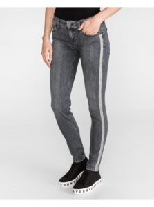 Grey Women Slim Fit Jeans Liu