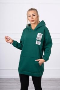 Hoodie with green