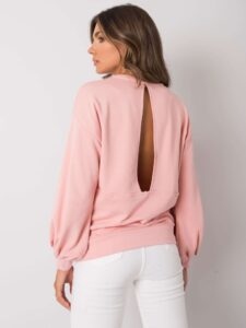 Light pink sweatshirt with a cut-out