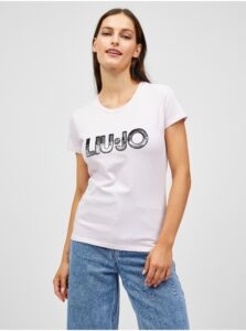 Light pink women's T-shirt Liu
