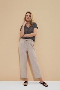 Linen trousers made of