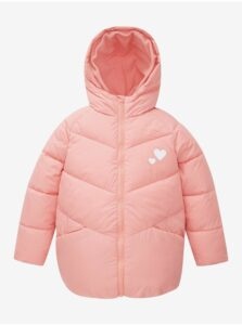 Pink Girly Quilted Winter Coat with Hood