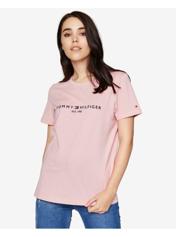 Pink Women's T-Shirt Tommy Hilfiger
