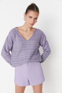 Trendyol Sweater - Purple -