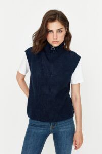 Trendyol Sweater Vest - Navy blue