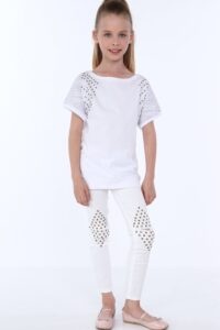 White blouse for girls with