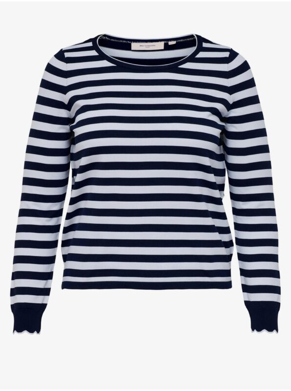 White-blue striped sweater ONLY CARMAKOMA