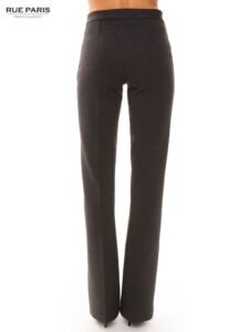 Dark grey knitted trousers with