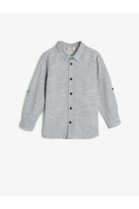 Koton Boy's Gray Patterned Long And Foldable