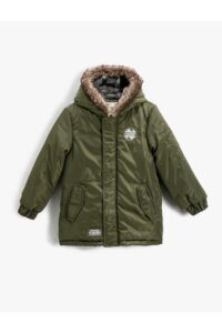 Koton Winter Jacket - Khaki