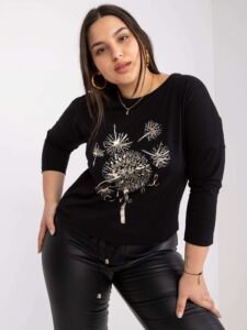 Larger black blouse with