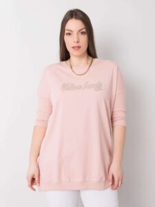 Muted pink oversize women's blouse