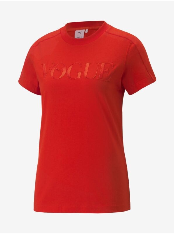 Red Women's T-Shirt Puma x