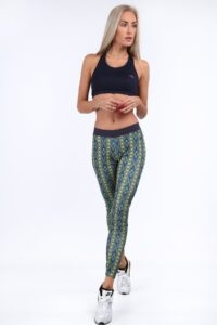 Sports leggings with yellow