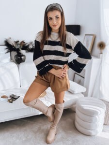 Women's sweater AMELIA beige and