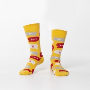 Yellow men's socks in