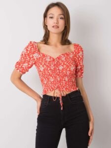 Coral short blouse Avignon