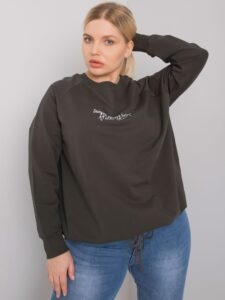 Dark khaki sweatshirt of large size