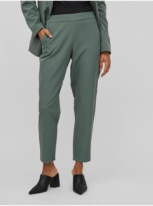 Green Women's Shortened Trousers VILA