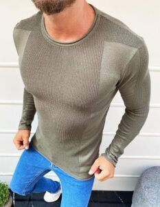 Khaki mens sweater