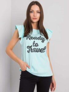 Lady's mint blouse with