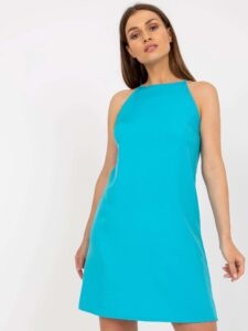 Light blue sleeveless mini dress