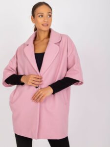 Light pink one-button jacket by