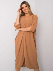 Oversized camel dress