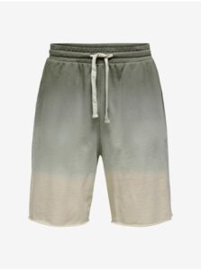 Beige-Grey Tracksuit Shorts ONLY & SONS