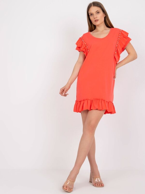 Coral minidress with