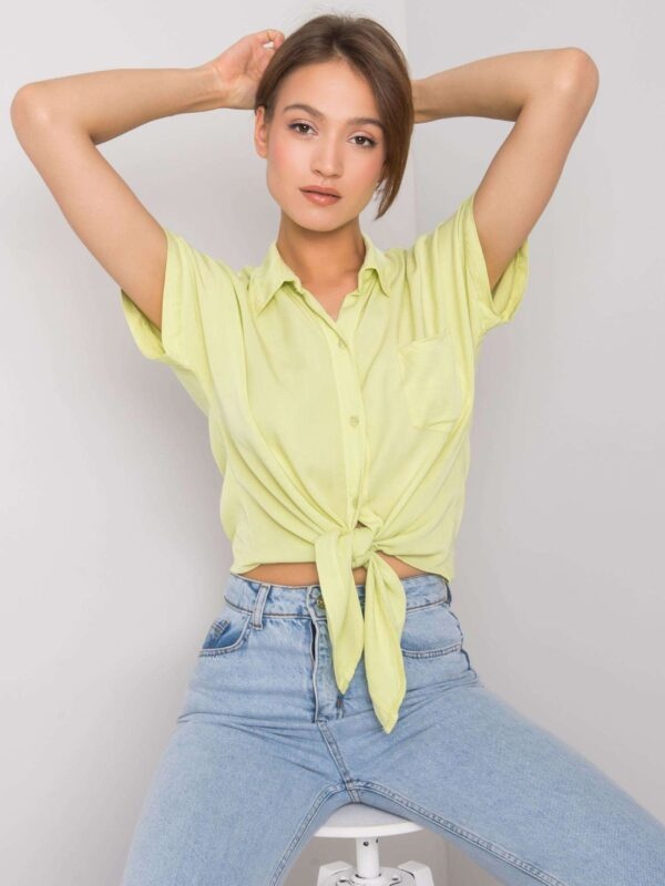 Light green blouse with