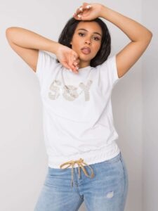 Oversized white blouse with