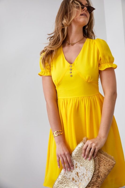 Simple yellow dress with
