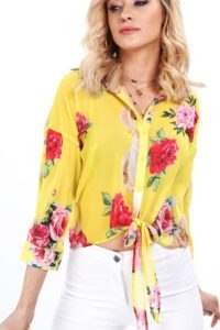 Yellow summer shirt with