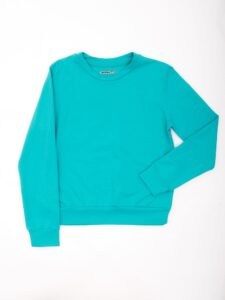 Basic green sweatshirt for