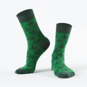 Dark green women's socks