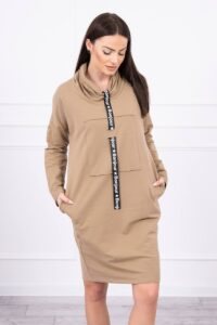 Dress with camel