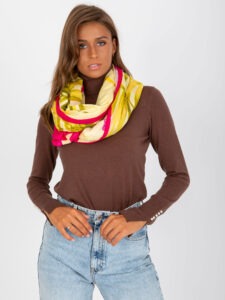 Fuchsia cotton scarf with