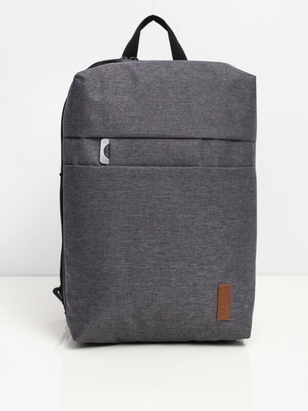 Grey laptop backpack