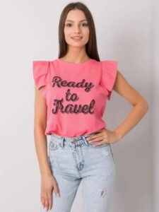 Lady's pink blouse with