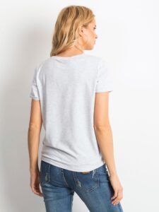 Light grey melange T-shirt