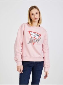 Light pink Womens Sweatshirt Guess
