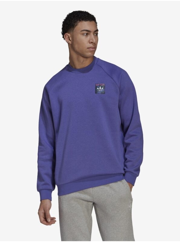Purple Men's Sweatshirt adidas Originals