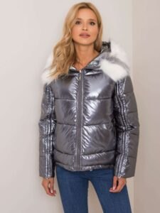 Silver double-sided winter jacket