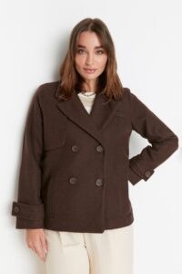 Trendyol Coat - Brown
