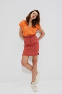 Viscose skirt with