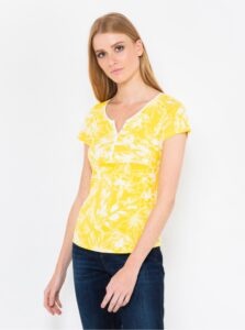 Yellow Floral T-Shirt CAMAIEU