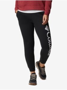 Black Women's Sweatpants with Print Columbia Logo